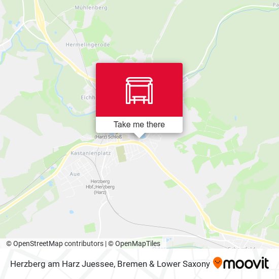 Herzberg am Harz Juessee map