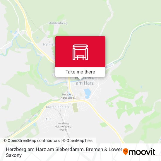 Herzberg am Harz am Sieberdamm map