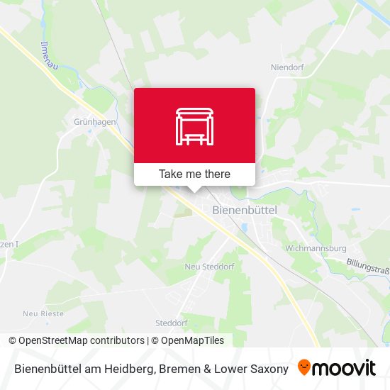 Bienenbüttel am Heidberg map
