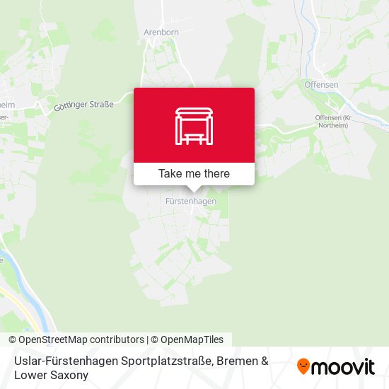 Uslar-Fürstenhagen Sportplatzstraße map