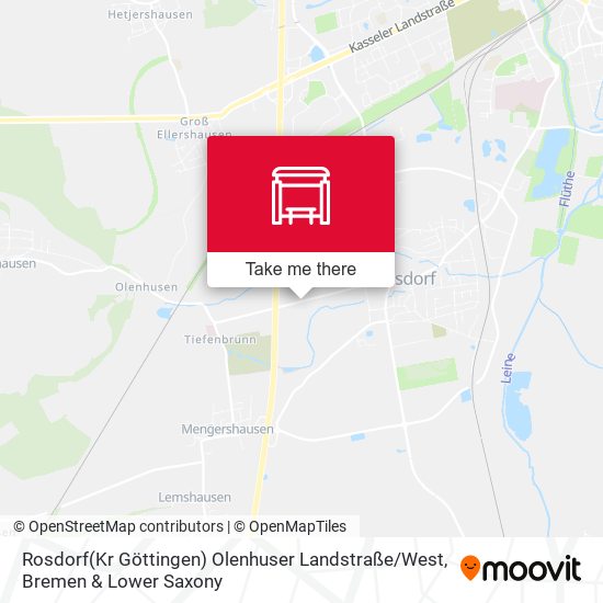 Rosdorf(Kr Göttingen) Olenhuser Landstraße / West map