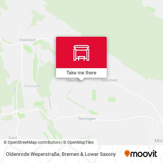 Oldenrode Weperstraße map