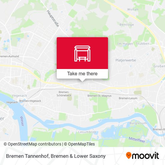 Bremen Tannenhof map