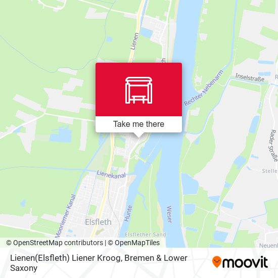 Lienen(Elsfleth) Liener Kroog map