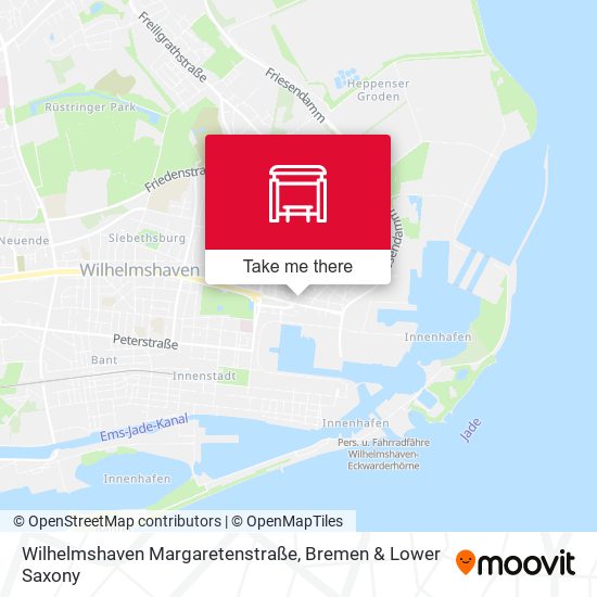 Wilhelmshaven Margaretenstraße map