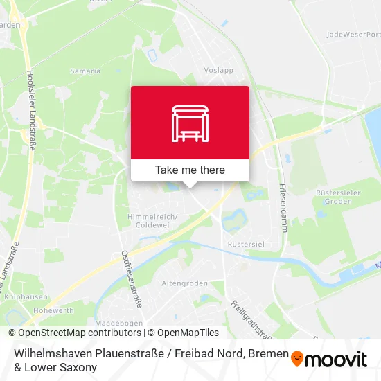 Карта Wilhelmshaven Plauenstraße / Freibad Nord
