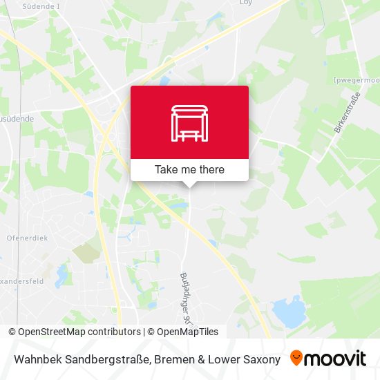 Wahnbek Sandbergstraße map