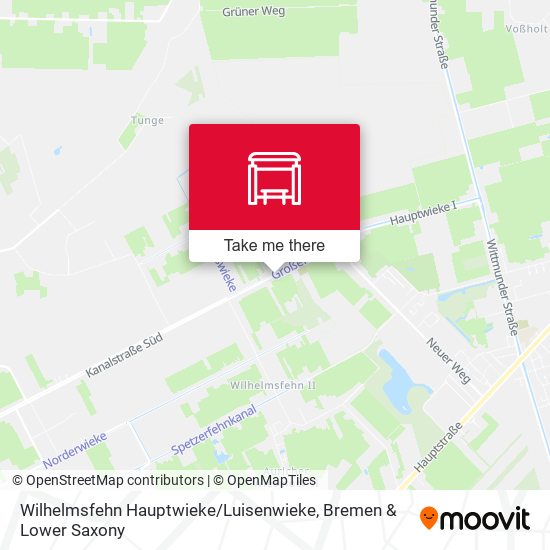 Wilhelmsfehn Hauptwieke / Luisenwieke map