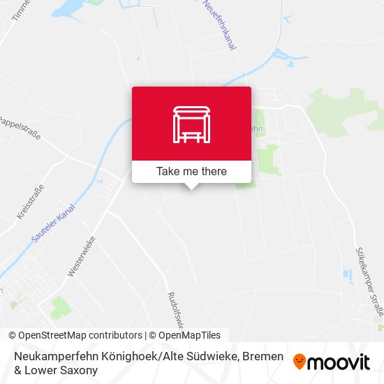Neukamperfehn Könighoek / Alte Südwieke map