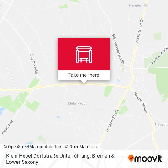 Klein-Hesel Dorfstraße Unterführung map