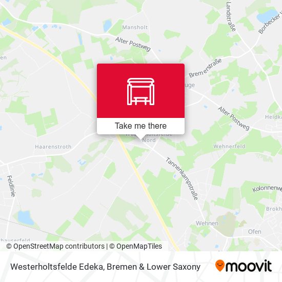 Westerholtsfelde Edeka map
