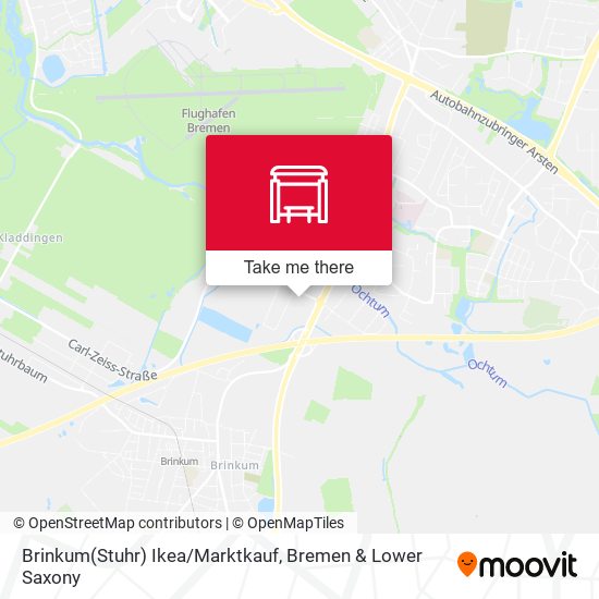 Brinkum(Stuhr) Ikea/Marktkauf map
