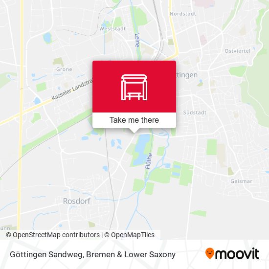 Göttingen Sandweg map