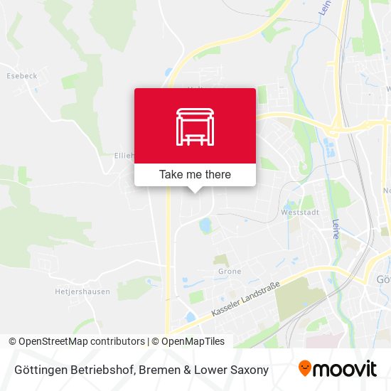 Göttingen Betriebshof map