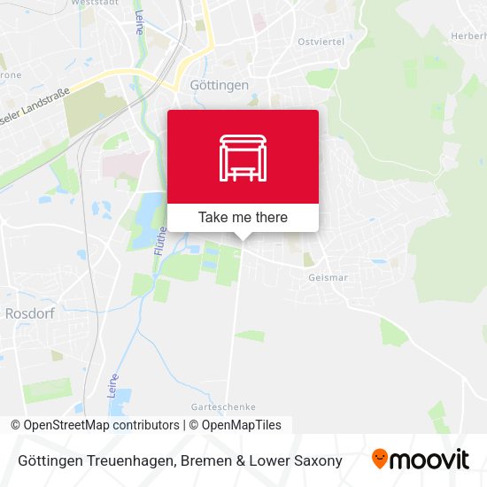 Göttingen Treuenhagen map