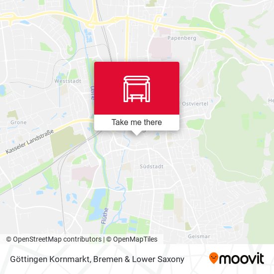 Göttingen Kornmarkt map