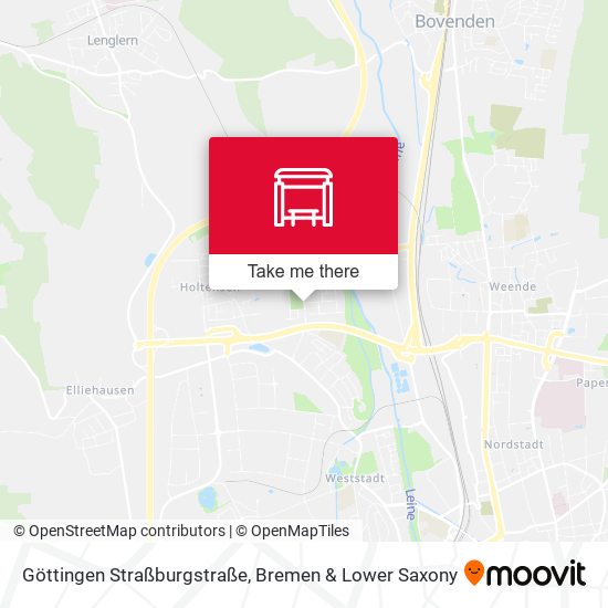 Göttingen Straßburgstraße map