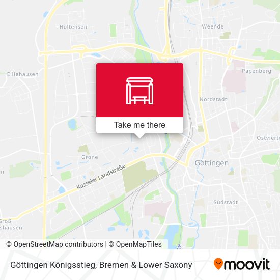 Göttingen Königsstieg map