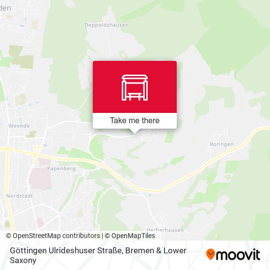 Göttingen Ulrideshuser Straße map