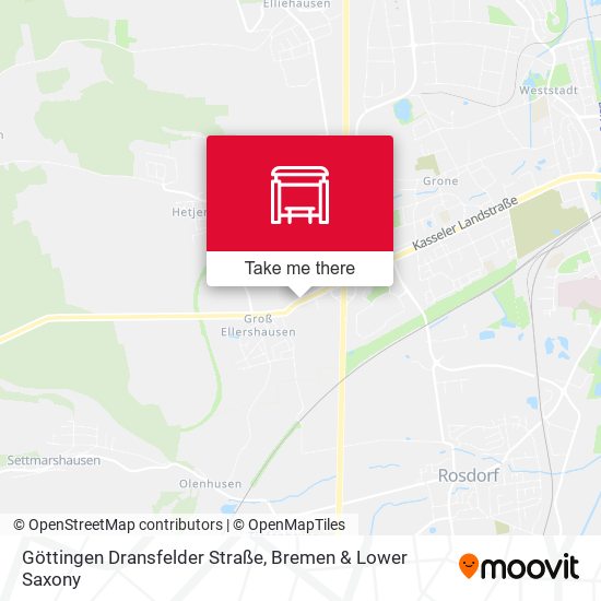 Göttingen Dransfelder Straße map