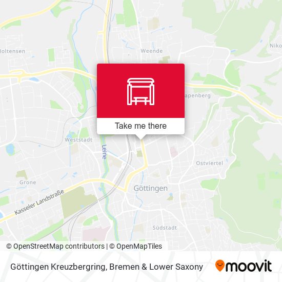 Göttingen Kreuzbergring map