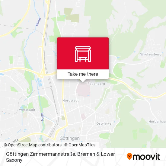 Карта Göttingen Zimmermannstraße