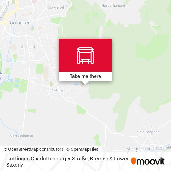 Göttingen Charlottenburger Straße map