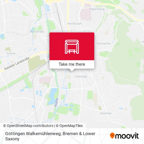 Göttingen Walkemühlenweg map