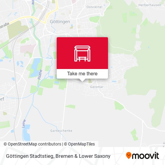 Göttingen Stadtstieg map