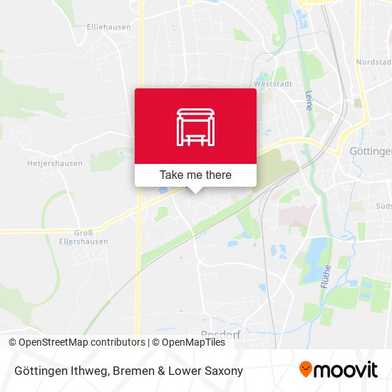 Göttingen Ithweg map
