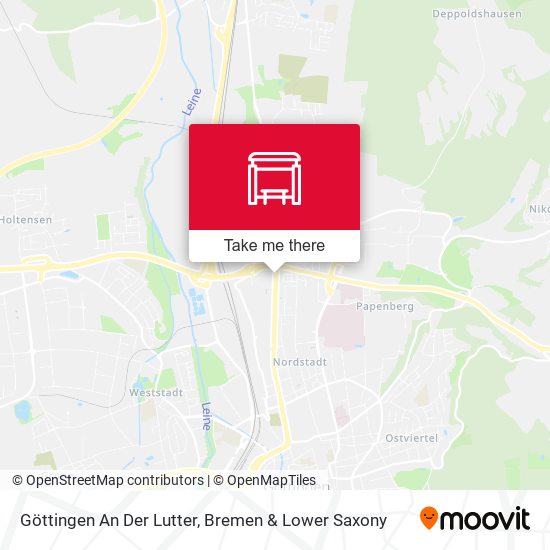 Göttingen An Der Lutter map