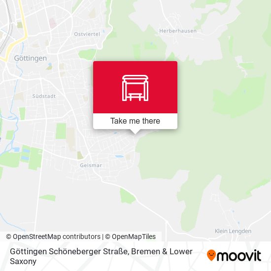 Göttingen Schöneberger Straße map