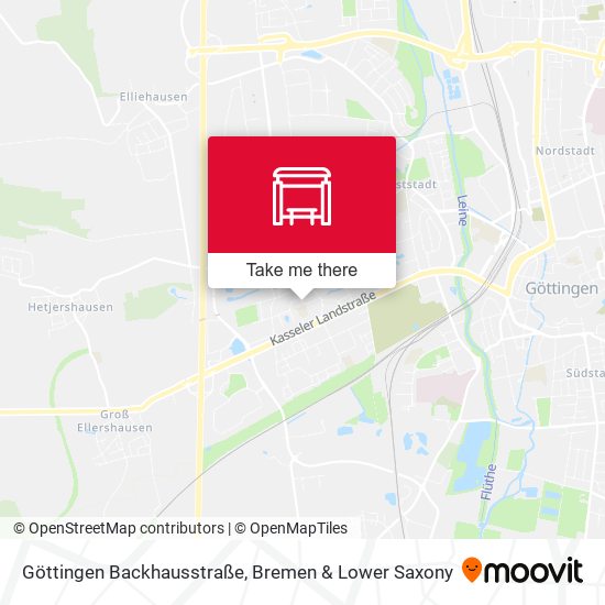 Göttingen Backhausstraße map