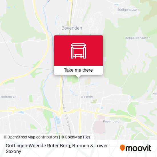 Göttingen-Weende Roter Berg map