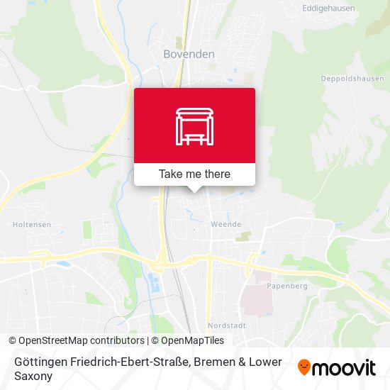 Göttingen Friedrich-Ebert-Straße map