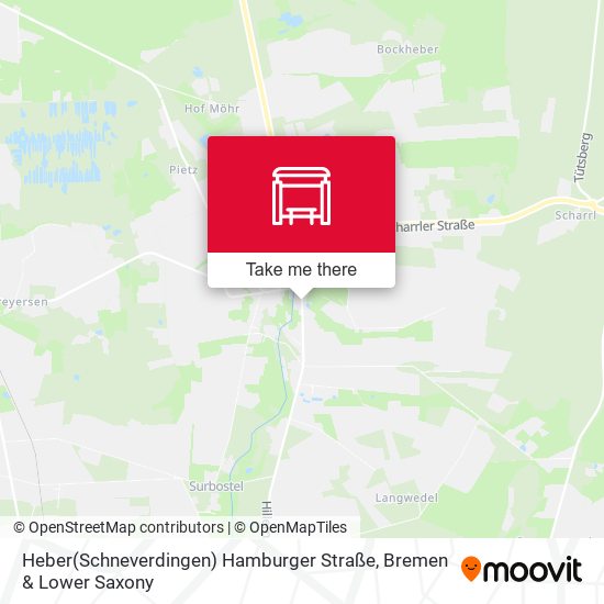 Heber(Schneverdingen) Hamburger Straße map