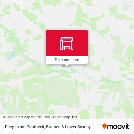 Deepen am Postbeek map