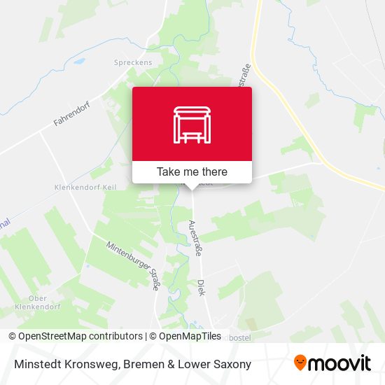 Minstedt Kronsweg map