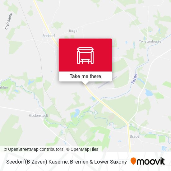 Seedorf(B Zeven) Kaserne map