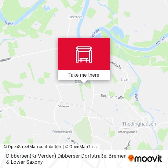 Dibbersen(Kr Verden) Dibberser Dorfstraße map