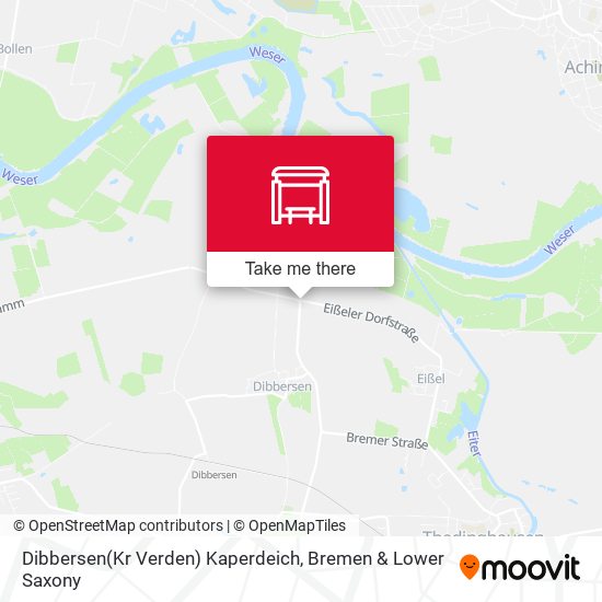 Dibbersen(Kr Verden) Kaperdeich map