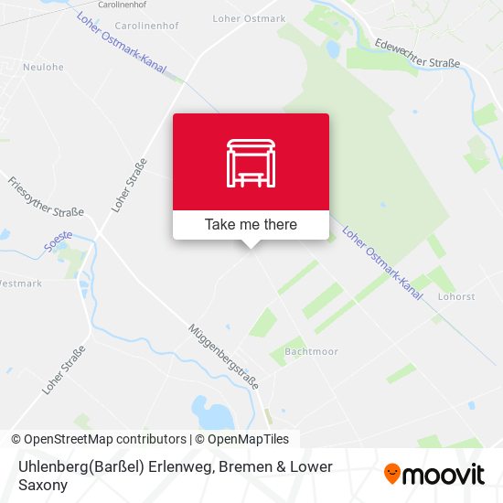 Uhlenberg(Barßel) Erlenweg map