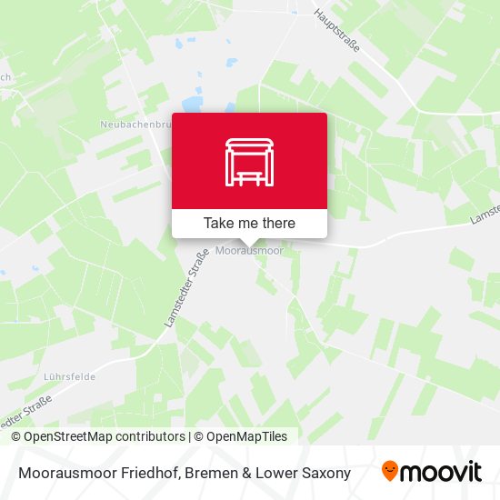 Moorausmoor Friedhof map
