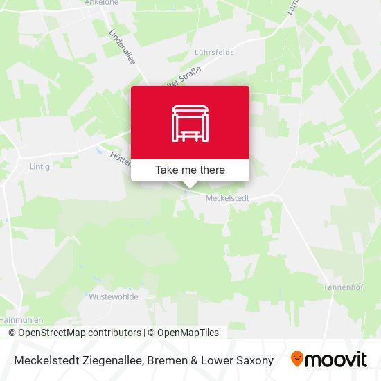 Meckelstedt Ziegenallee map