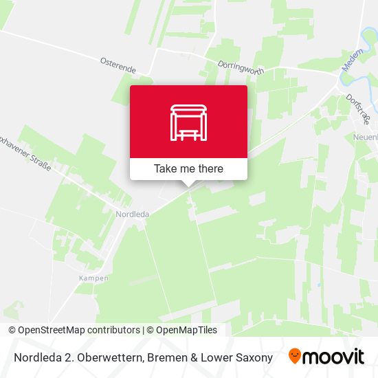 Nordleda 2. Oberwettern map
