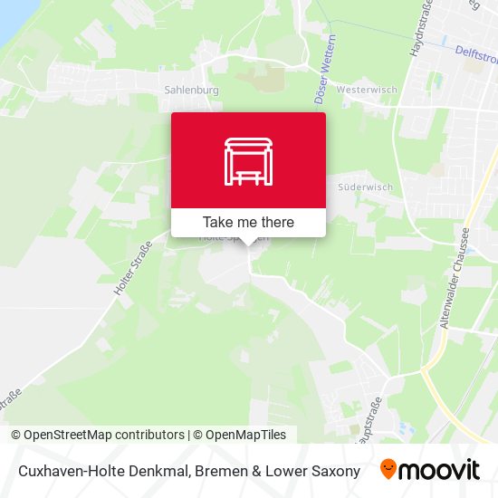 Cuxhaven-Holte Denkmal map