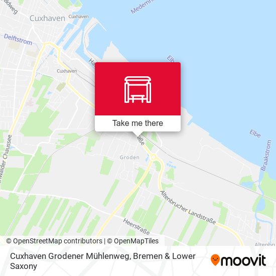 Cuxhaven Grodener Mühlenweg map
