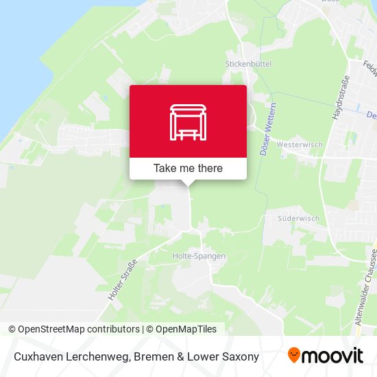Cuxhaven Lerchenweg map