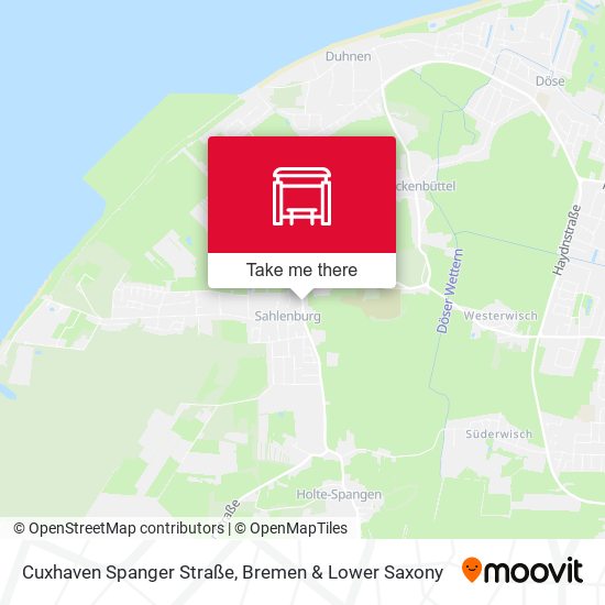 Cuxhaven Spanger Straße map