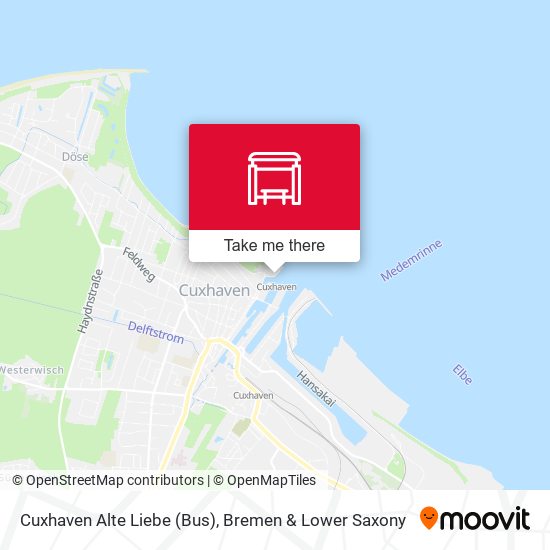 Cuxhaven Alte Liebe (Bus) map